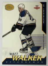 Matt Walker 2002-03 Pacific Calder #142 #/825 - St. Louis Blues