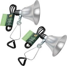 Clamp Lamp Light with Detachable 5.5 Inch Aluminum Reflector, 60 Watt E26 Socket