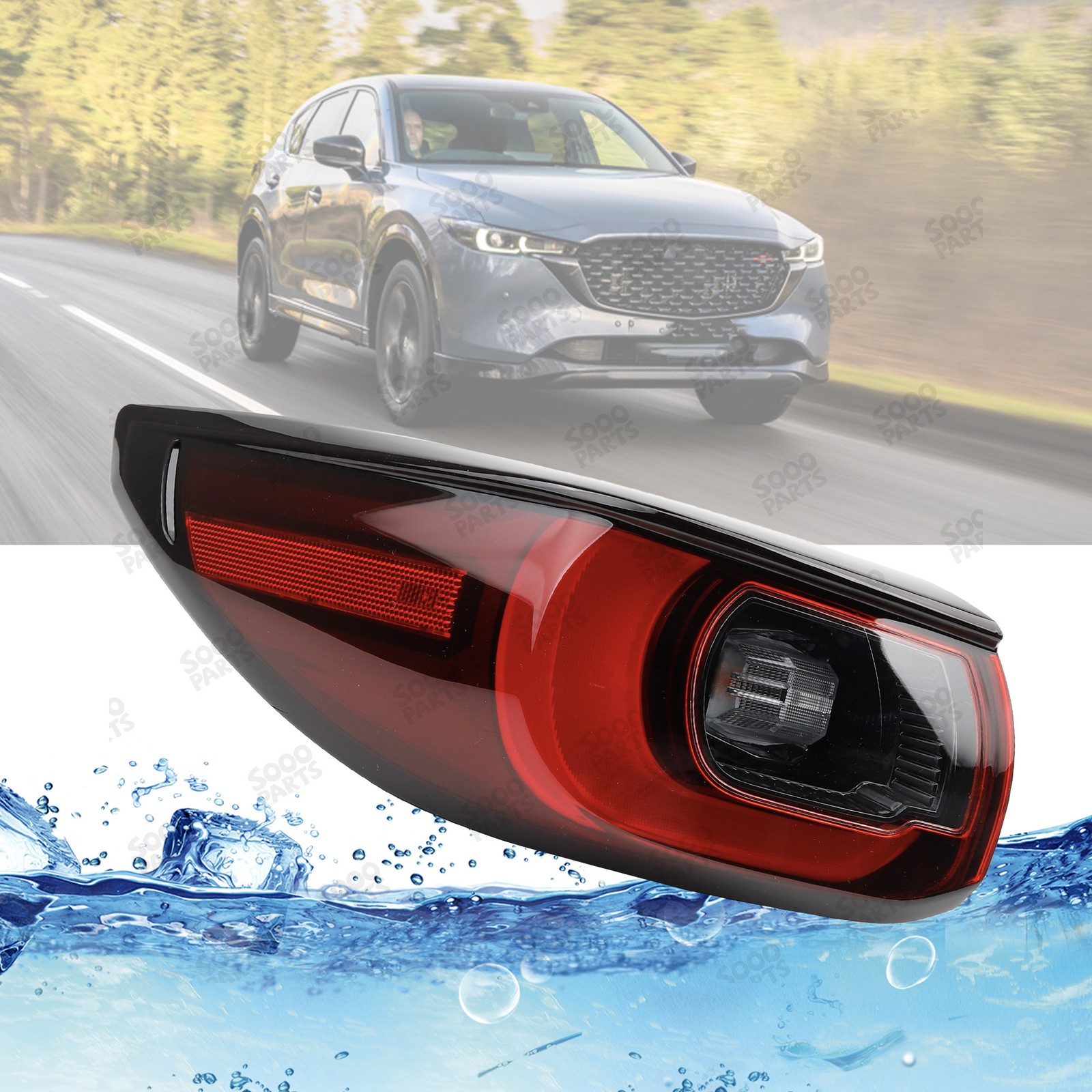 Rear Left Driver Outer Side LED Tail Light Lamp For 2022-2024 Mazda CX5 CX-5