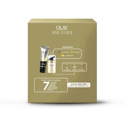 Olay Total Effects Tagescreme LSF15 50g + Reiniger 100g 2er Pack