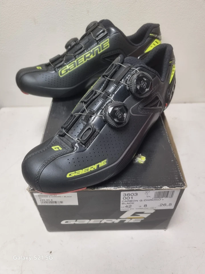 GAERNE CHRONO+ composite chaussures vélo de route noir pointure 42 *NEUF* - Photo 1/4