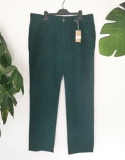 Pantalon velours Straight en coton bio vert sapin Monoprix Taille 48