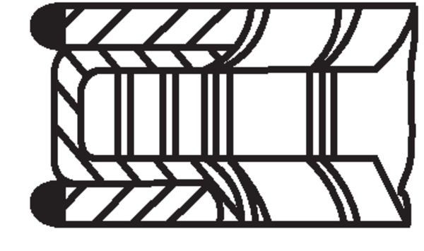 Segments de pistons MAHLE compression optimale pour Hyundai 23040-2B001 - 3