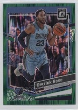 2023-24 Panini Donruss Optic Green Shock Prizm Derrick Rose #34 06y2