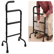 Adjustable Stand Assist for Elderly - 2-in-1 Standing Rail Walking Cane wit...