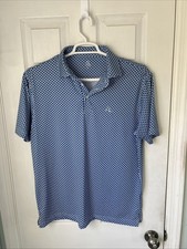 Rhoback Men s Performance Polo The Chi Town State of Illinois Print Large NWOTs