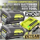 8.0Ah Battery 40 Volt for Ryobi 40V Lithium OP40602 Battery with LED / Charger