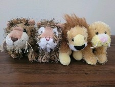 Ganz Webkinz Lot Of 4 Lil' Kinz Wildcats Tiger Leopard Lion Lioness No Codes