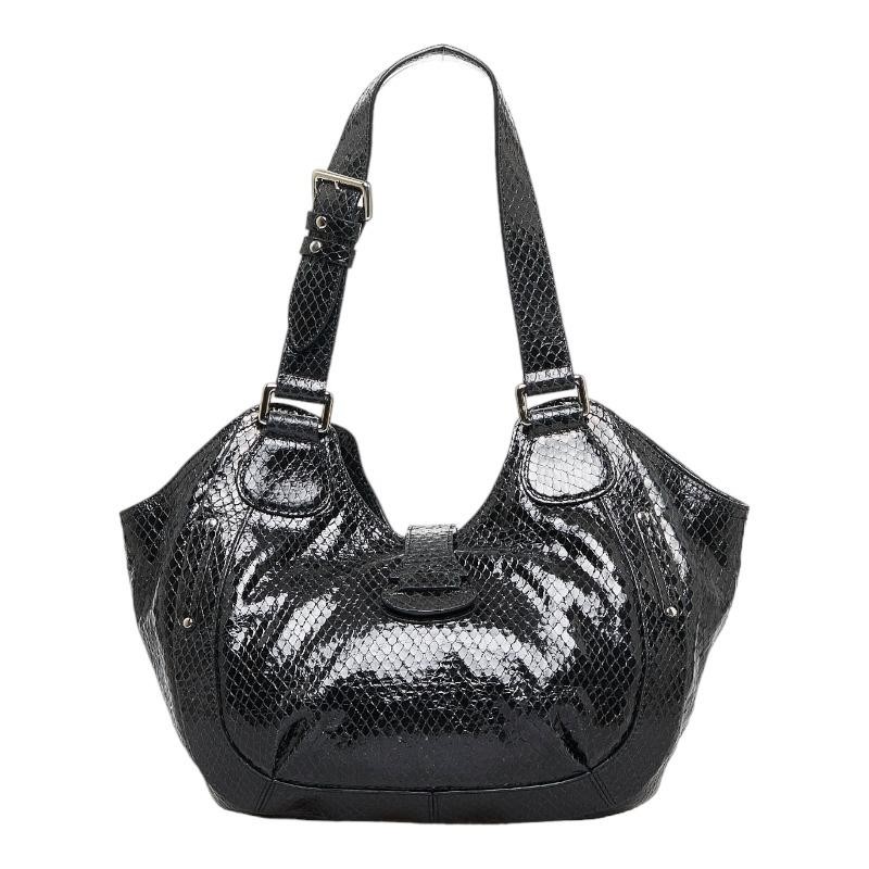 Celine Python Carriage Charm Handbag Shoulder Bag… - image 3