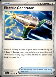 Electric Generator 170/198 Scarlet & Violet Base Set Uncommon Trainer