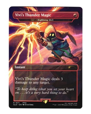 MTG | Vivi's Thunder Magic / Lightning Bolt | Final Fantasy | NM | EN