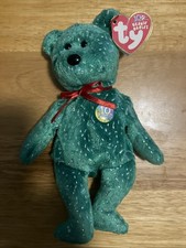 Ty Beanie Babies Decade The Red Teddy Bear Baby 2002 10th Generation Tag