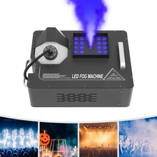 24 LED Smoke Fog Machine RGB Light DMX DJ Party Vertical Spray Fog Stage Light