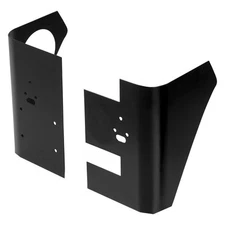 For Jeep Wrangler 2004-2006 Warrior S918A Smooth Black Rear Corners w Holes