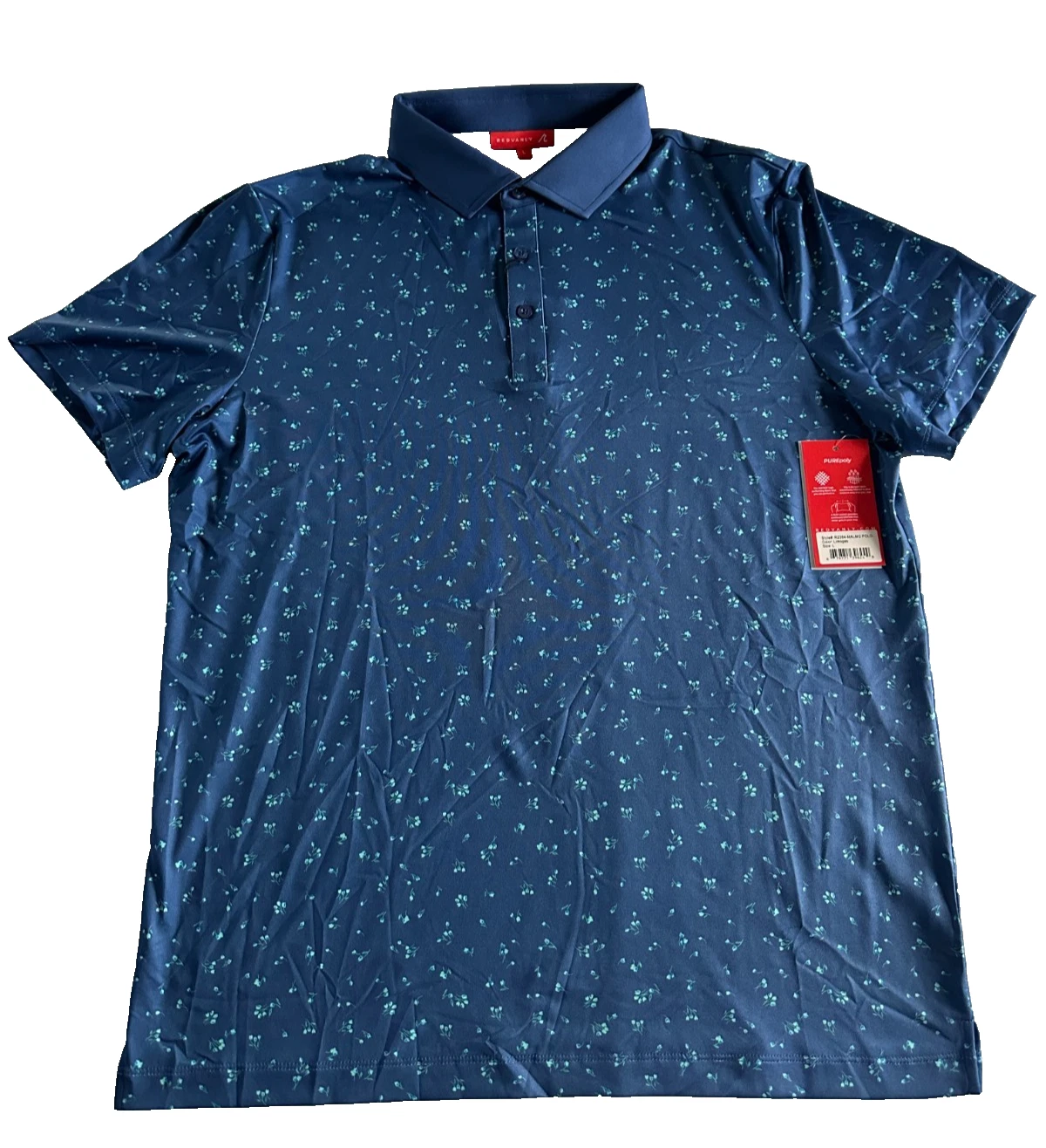 Redvanly Malmo Polo Color Limoges Size Large New With Tag