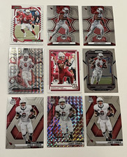 James Conner LOT (9) 2022-2025. PURPLE & SILVER MOSAIC Prizms and Base CARDINALS