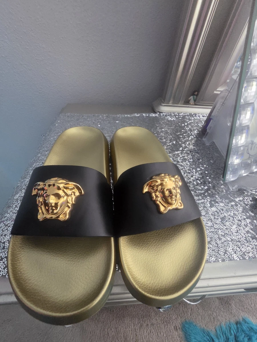 【レア】36サイズVERSACE ゴールド オープントゥミュール Versace Gold Shoes for Women for sale | eBay