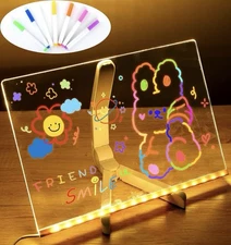 LED Note Board Glowing Acrylic Message Marker Board