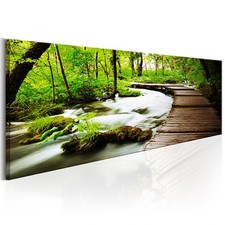 Natur Wald Landschaft Baum VLIES LEINWAND DEKO BILDER WANDBILDER XXL WOHNZIMMER