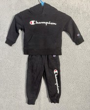 CHAMPION UNISEX BABY 2 PIECE LONG SLEEVE HOODIE AND JOGGERS SET Size 2T