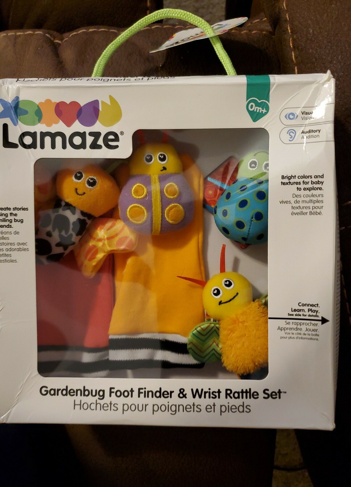 lamaze wrist rattle and footfinder set