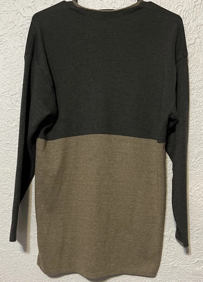 Cárdigan túnica de esquina informal de colección suéter mezcla de lana talla S relajado hecho en Italia Foto 4 de 4