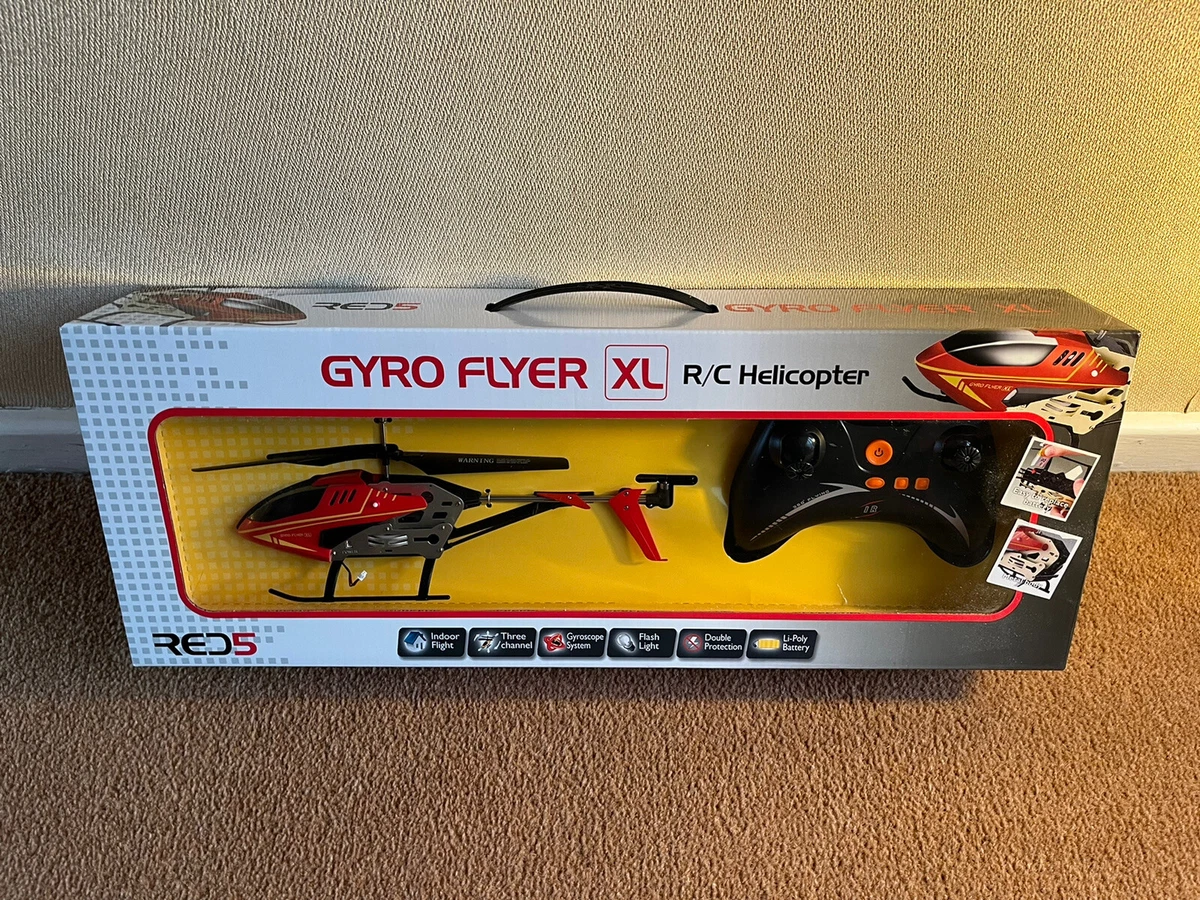 Remote Control Helicopter Gyro Flyer XL R C Red 5 Brand New Never Opened