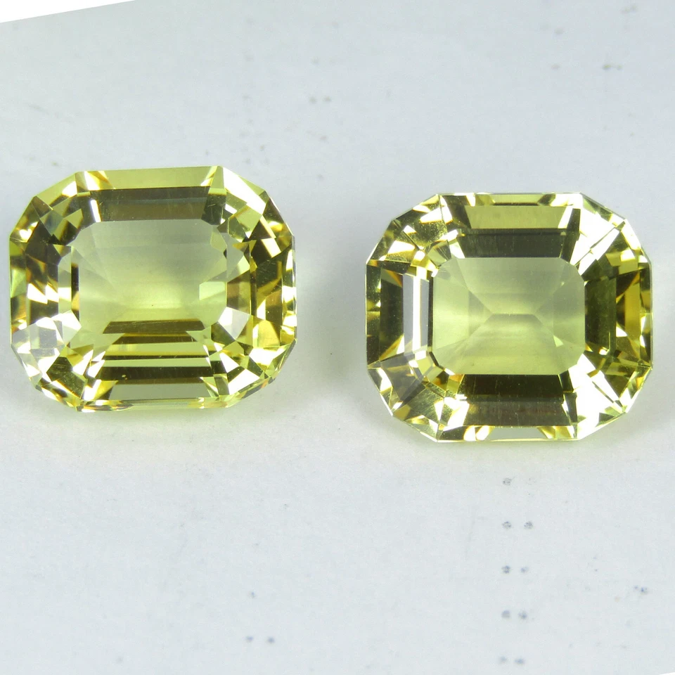 10.24Cts Gorgeous Natural Yellow Scapolite Cushion Custom Cut Matching Pair Gems - Image 2 of 4