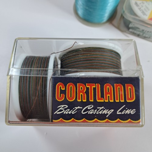 Vintage Lot Fishing Line Cortland Newton US Line & More + Line Winder 27 Reels - Picture 12 of 15