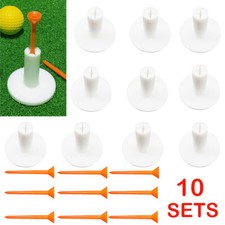 10X Rubber Driving Practice Golf Tees Rubber Holder Driving Range Home Training
