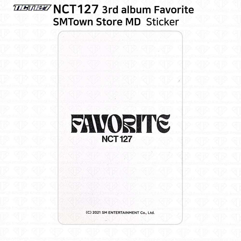NCT127 3rd Album Repackage Favorite SMTown MD Sticker Pack