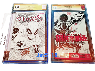 AMAZING SPIDERMAN 700 SKETCH CGC 9.8 SS STAN LEE x 3 QUESADA 1:200