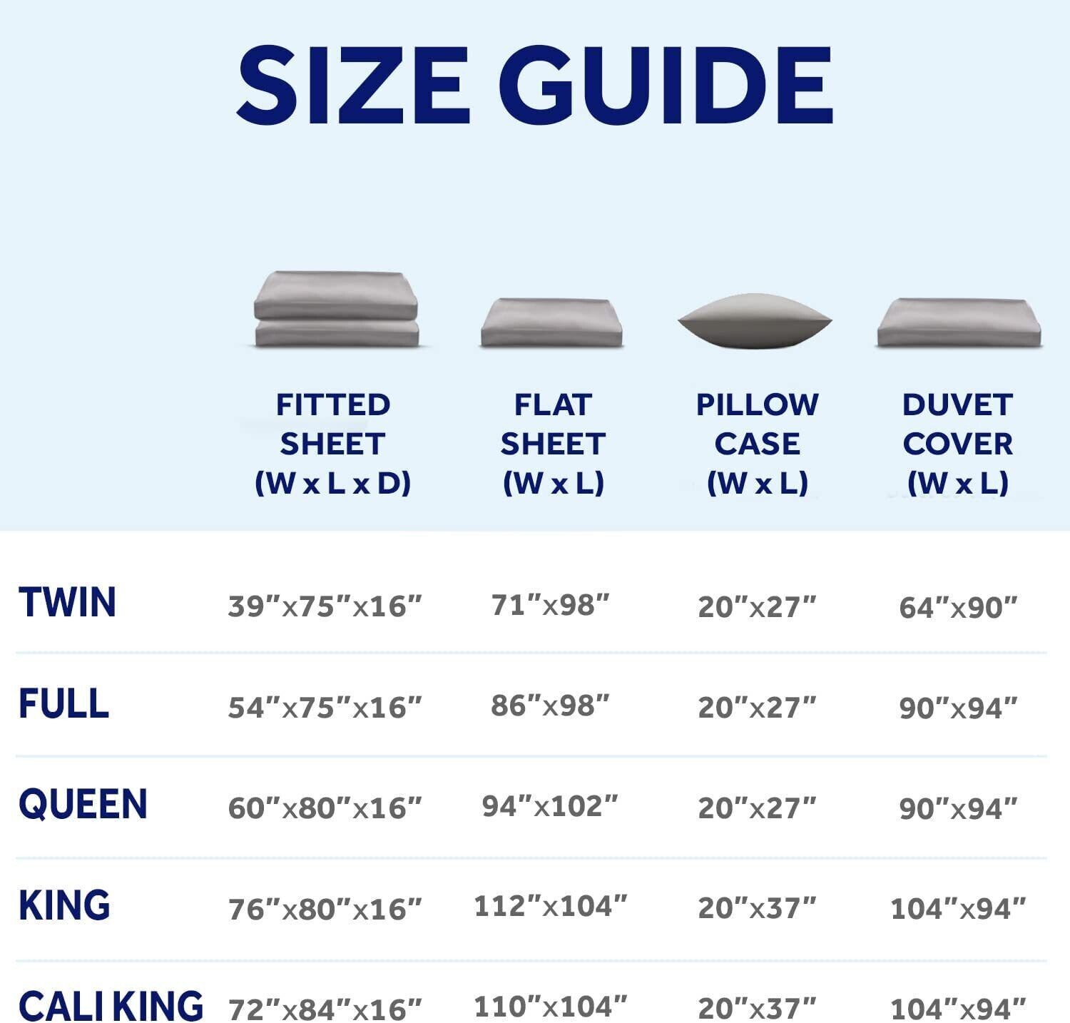 Miracle Made Luxury - Bed Sheets Set – 4 Piece Bed Sheet - all sizes ...