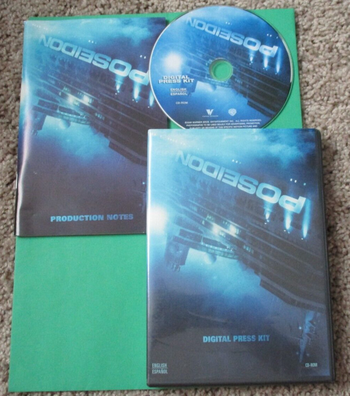 Poseidon Digital Press Kit CD-ROM  Production Notes in English and Spanish