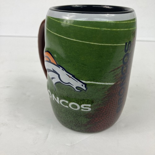 Denver Broncos 2013 Football Coffee Mug With Football Shape Handle - Picture 5 of 10