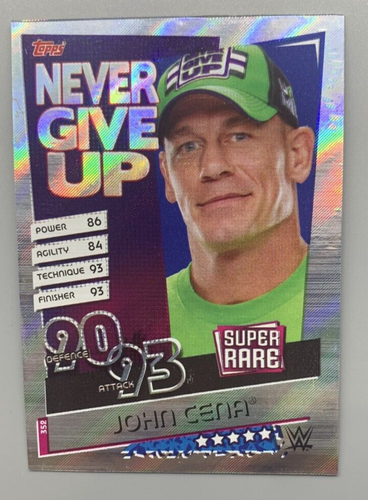 2020 Topps WWE Slam Attax Reloaded #352 John Cena Super Rare Foil Card - Picture 1 of 1