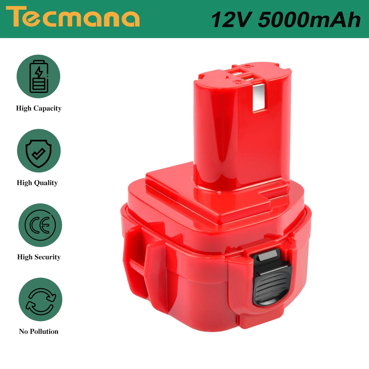 2x 12V 5000mAh Original AKKU Für Makita 1220 1222 1233 1234 1235F - Foto 12