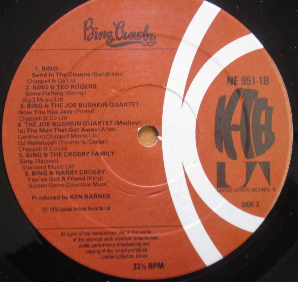 Bing Crosby Live At The London Palladium 2xLP Gatefold 1976 K-Tel NE 951 NM/EX - Image 2 of 4