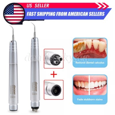 Metal Ultrasonic Air Perio Scaler Handpiece Scaling 2/4Holes 3 Tips ATX Dental
