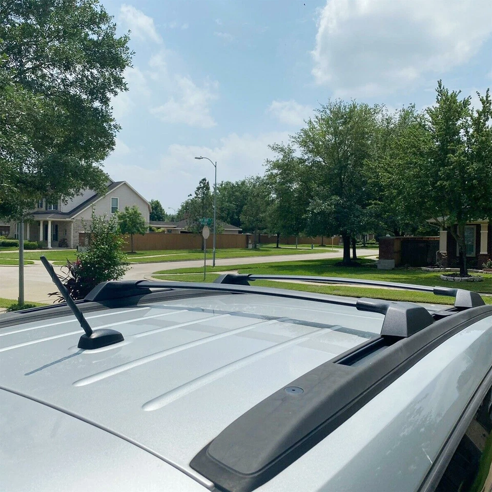 165LBS Pair Roof Rack Side Rail Black For Chevy Chevrolet Traverse 2009-2017 - Image 3 of 4