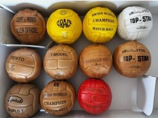 Historical ball set 11 pcs FIFA world cup 1930 to 1966 in leather size 5
