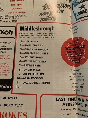1974 Middlesbrough V Swindon Town Football/Soccer Programme - Picture 3 of 4