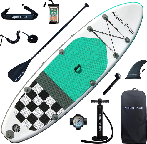 Paddel Surf - Aqua plus Sup Inflable De 15Cm De Grosor, Paleta Ajustable, Bomba