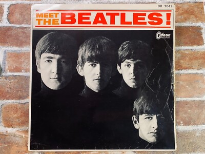 MEET THE BEATLES JAPAN ORIGINAL FIRST ODEON OR7041 RED WAX Tested