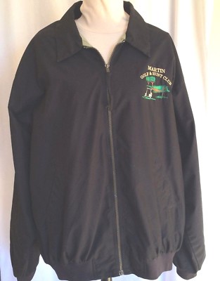 Golf Jacket XXL Tri-Mountain Men's Nylon Black Tall 2XLT Is Your