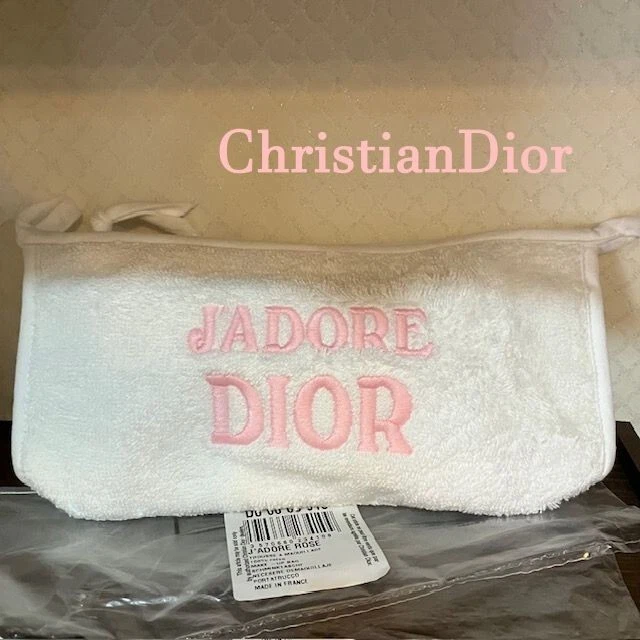Pochette Christian Dior J'Adore rose logo brodé