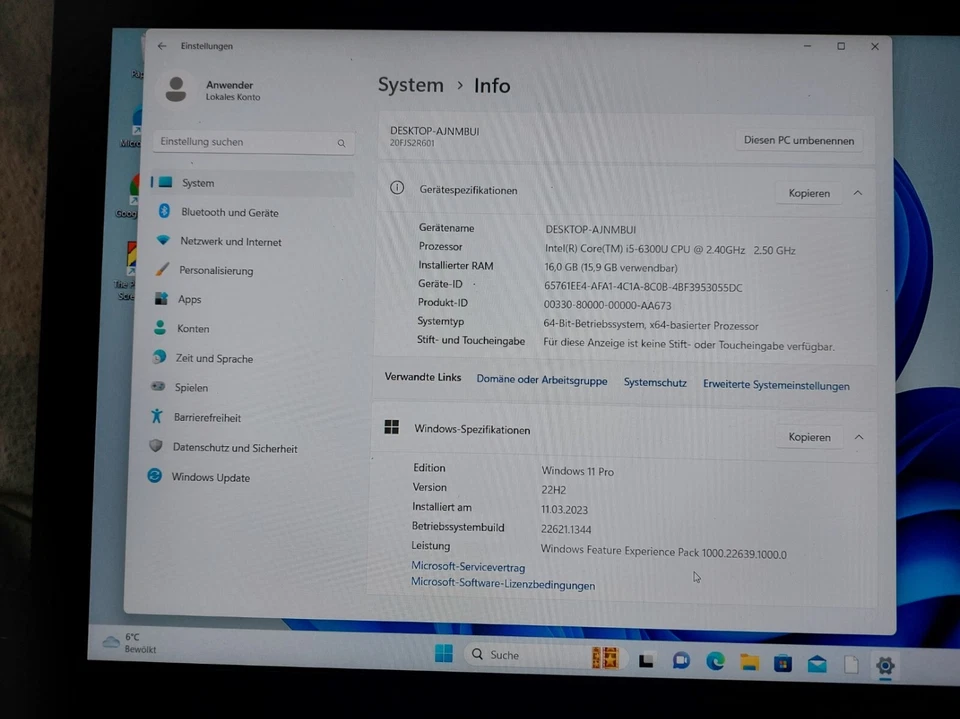 Lenovo ThinkPad T560 · i5-6300U · 16GB · 256GB, Foto 4 von 5