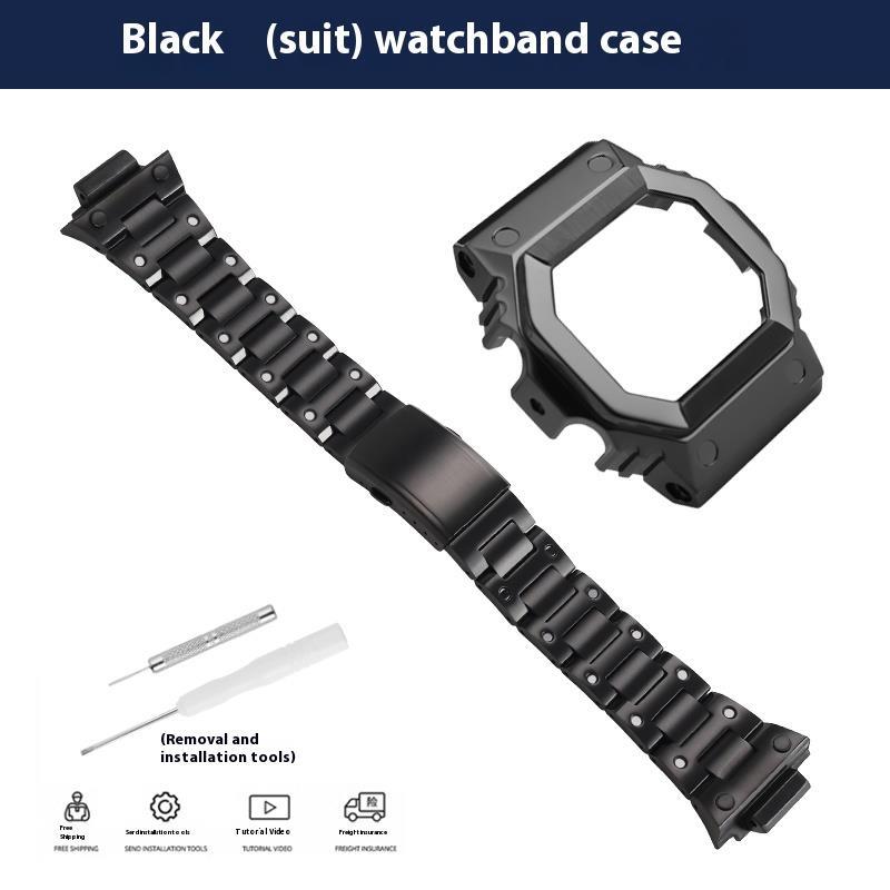 For Casio GX-56BB GXW-56 Steel Watchband and Case Modified Metal