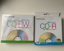 Memorex High Speed CD-RW 12x 700MB 80 Min 5pak  CD-R 52, 10pak