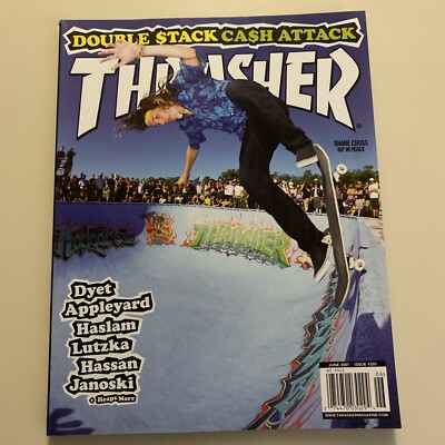 Thrasher Skateboard Magazine #320 Shane Cross RIP Issue June 2007